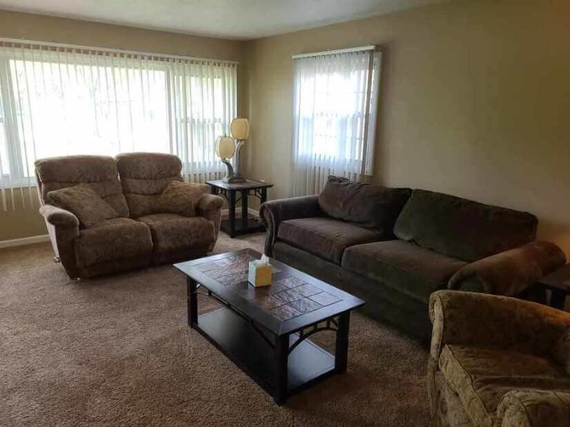 Very spacious living room where you can entertain your guest