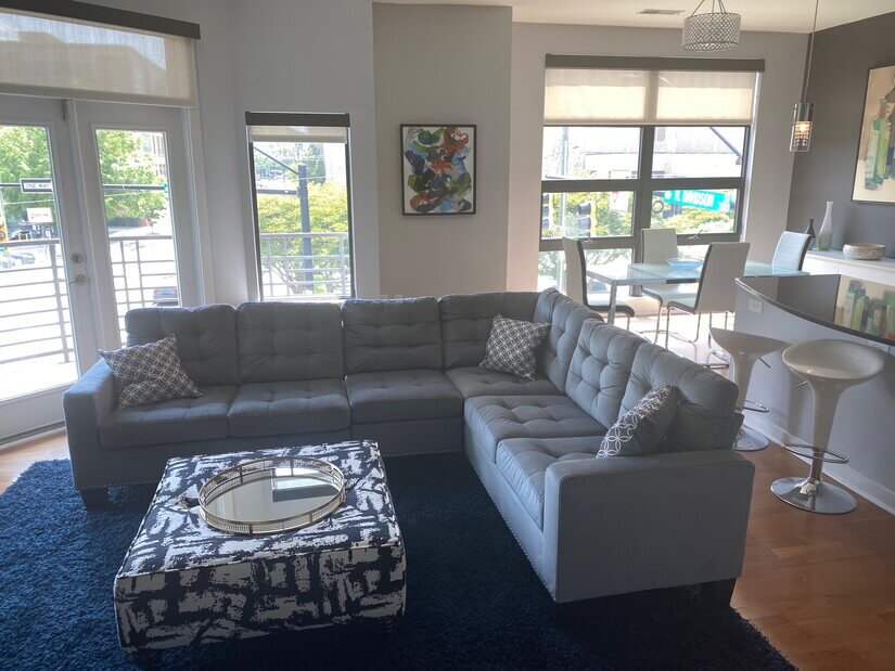 Great room with access to  terrace