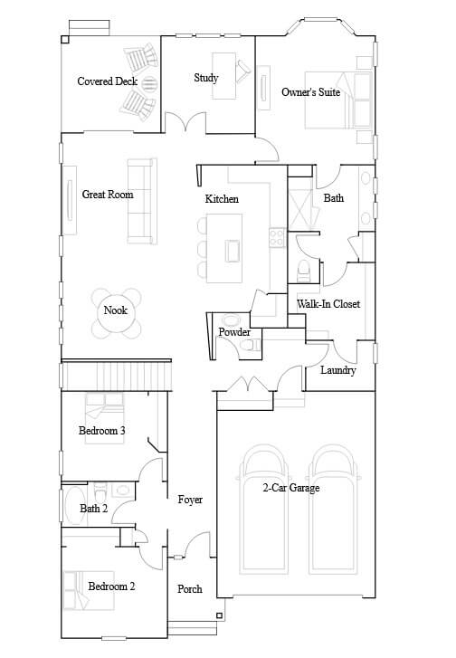 Over 2,000 sqft with separated bedrooms area