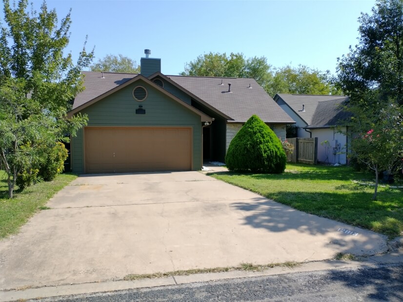 2 car garage with opener