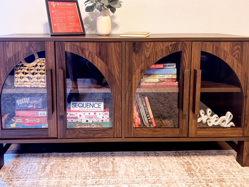 Entertainment Center-complete with games & books