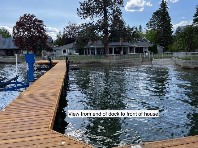 View of house from dock.