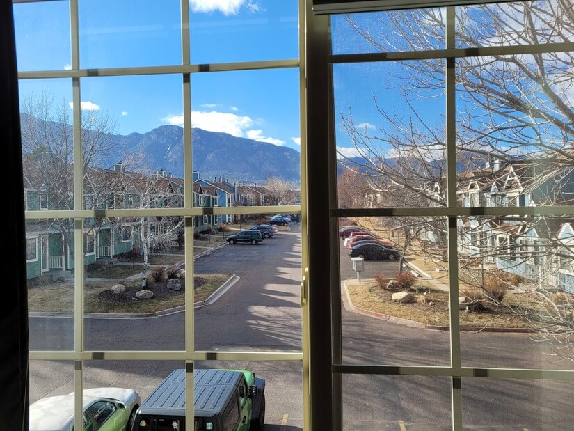 Cheyenne Mountain view from Master bedroom