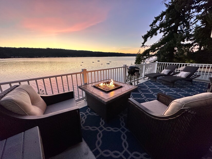 Enjoy the sunsets on your own private patio