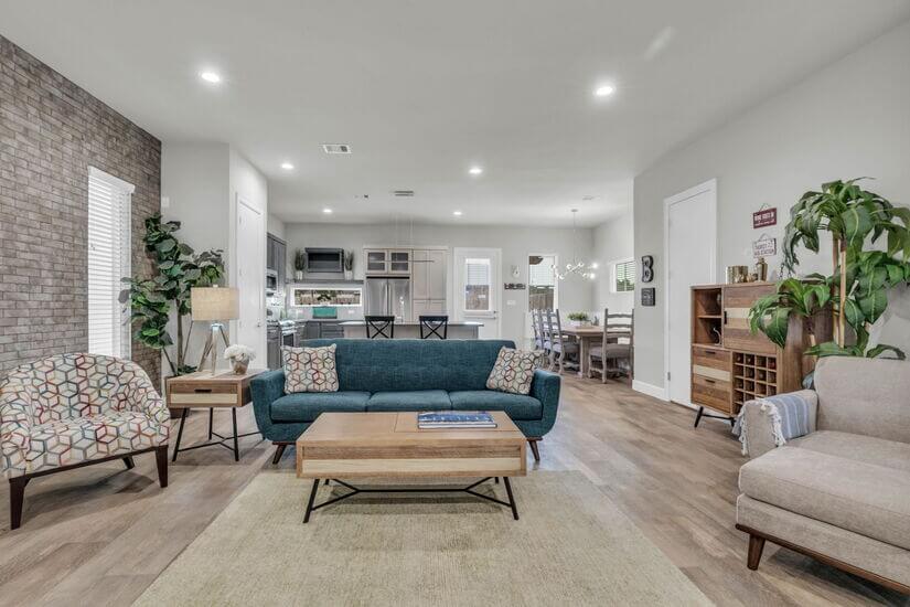 Open Concept - the Living Room
