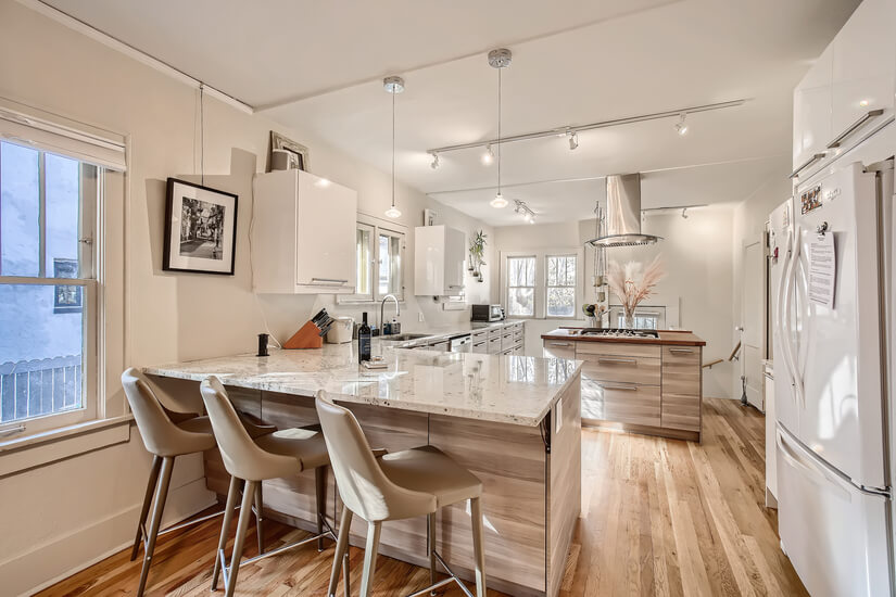 Sunny open floor plan
