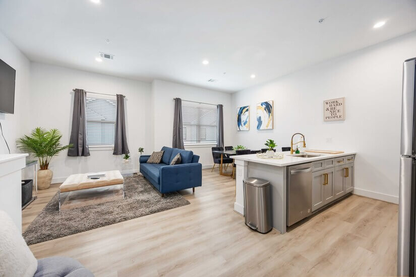 Open concept living space