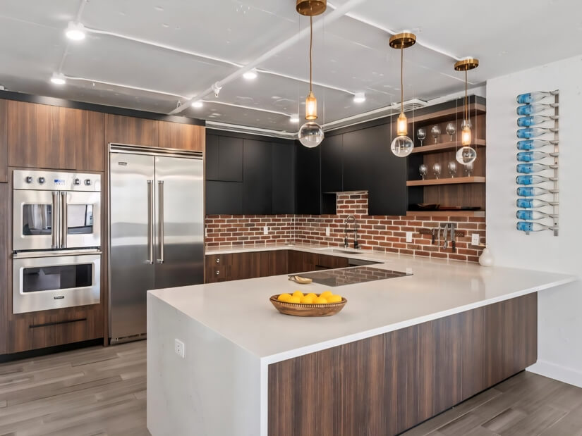 Stainless appliances with double oven