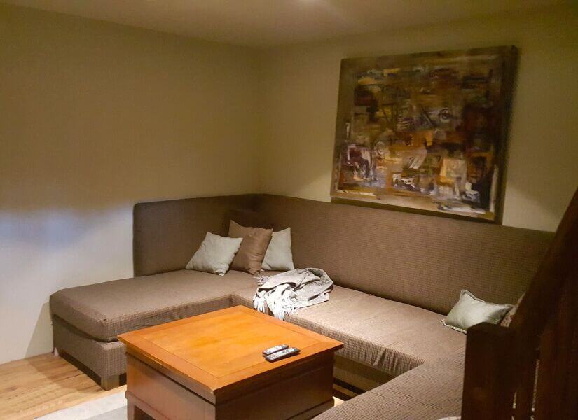 Lower level sitting area