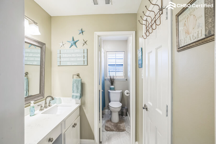 View to Jack and Jill Bath