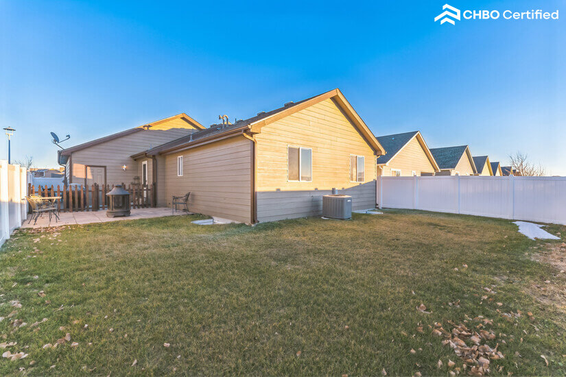 Back Yard with 6' privacy fence