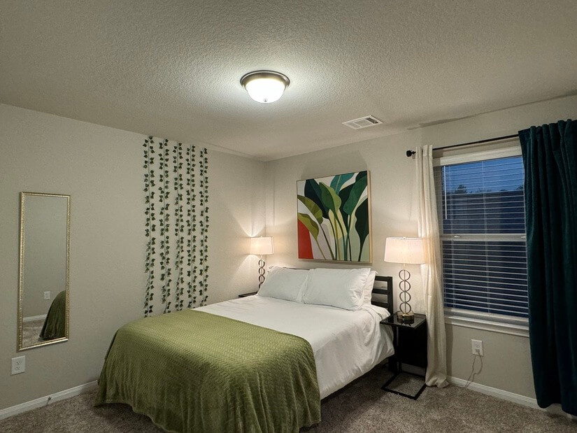 Secondary Room 1 with comfortable queen size bed.