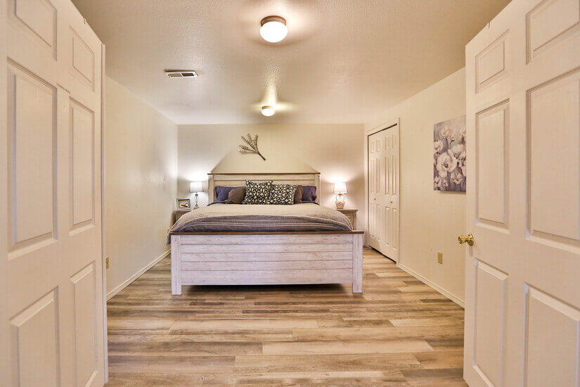 California King Bed Downstairs