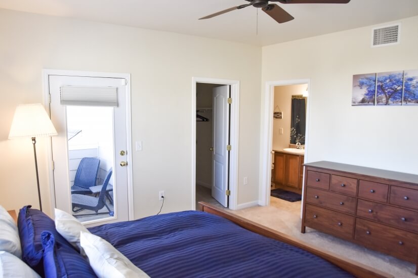 Master with walk in closet and full bath