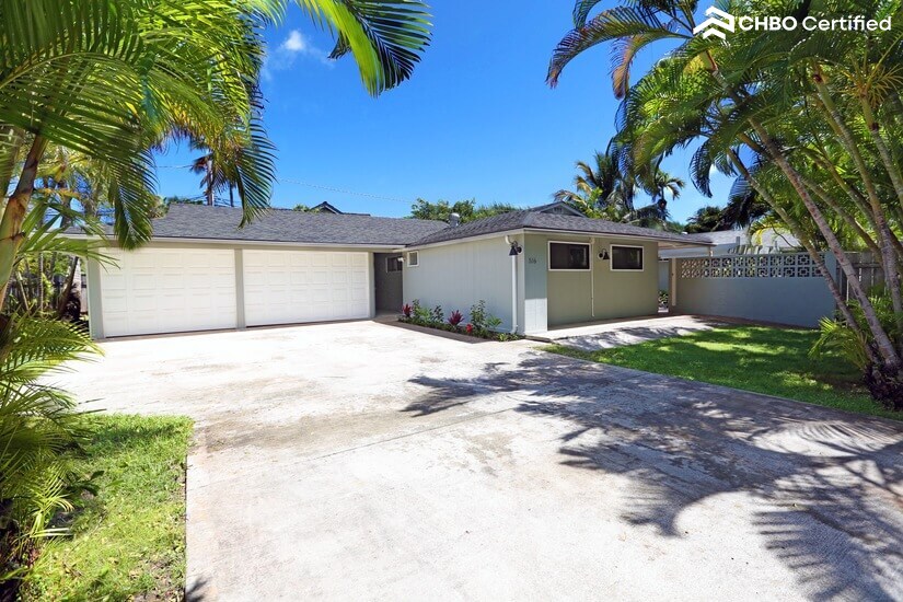 Driveway with secured gate
