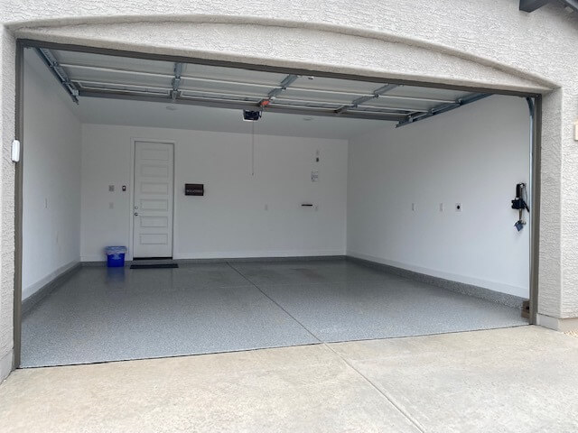 Two car attached garage