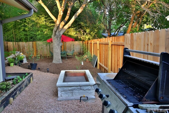 Gas Grill and Fire Pit