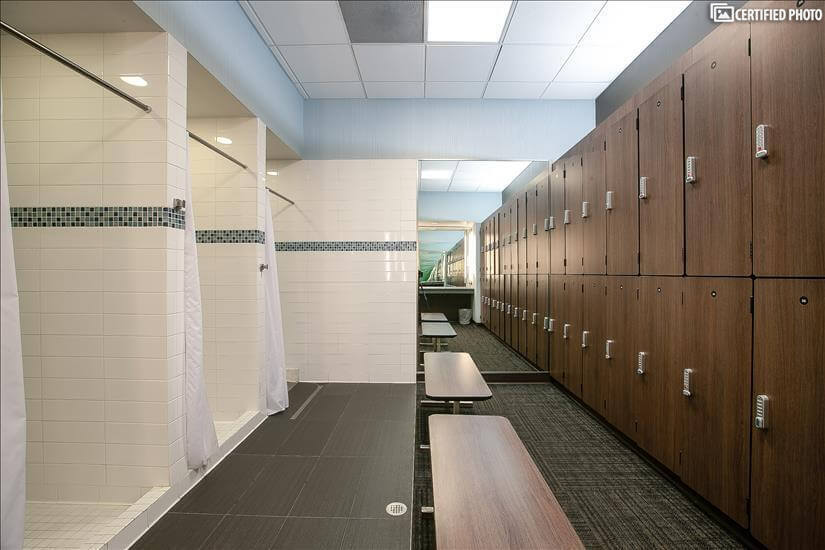 Immaculate Locker rooms with showers