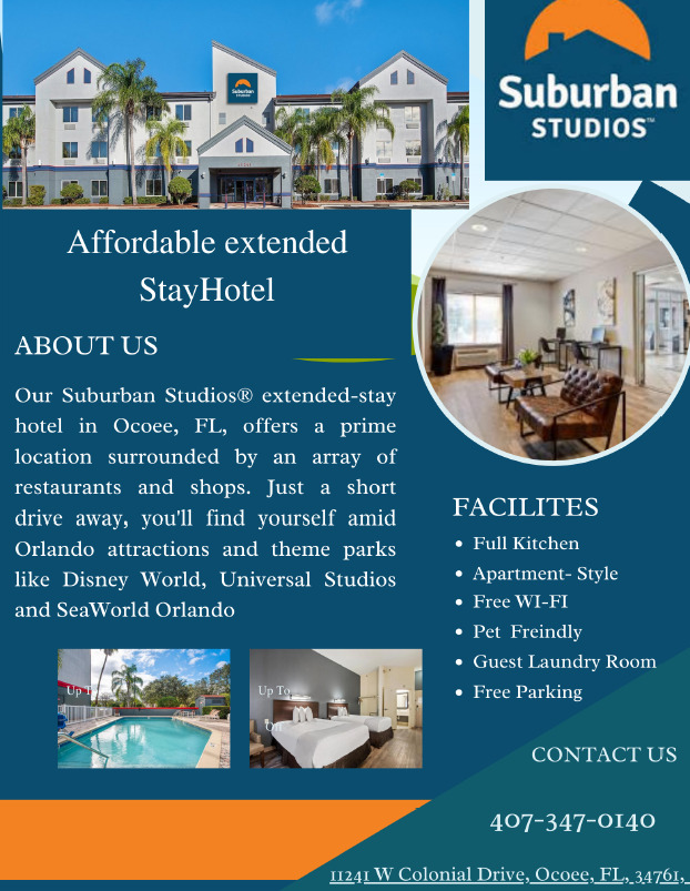 Extended Stay Hotel In Ocoee Florida