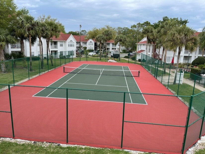 Newly Rebuilt Tennis Court