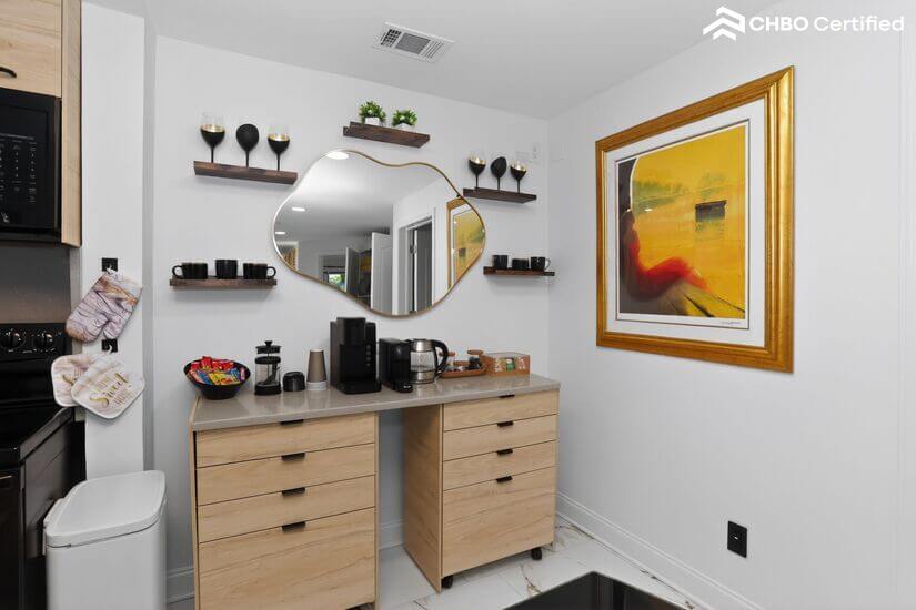 Mobile breakfast w/ coffee, tea, espresso, & utensils