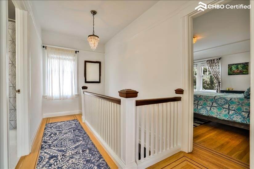view of upstairs hallway near bedroom 3 and Master