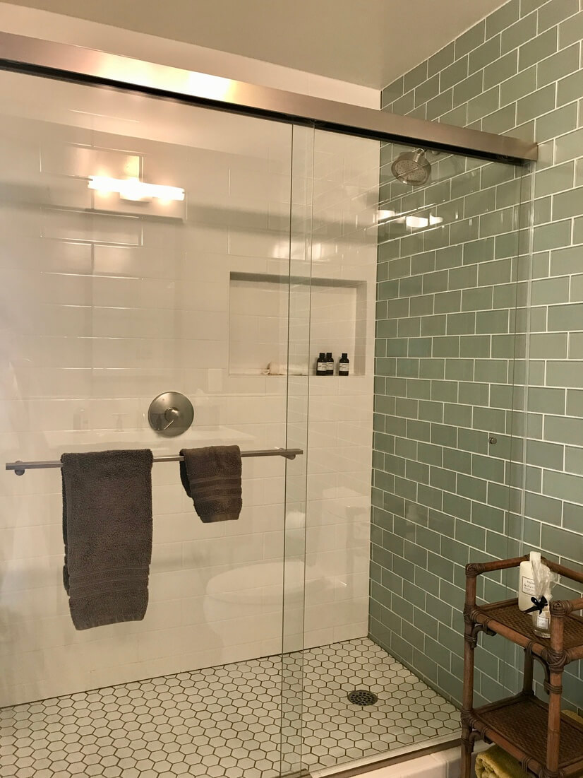 Large open shower