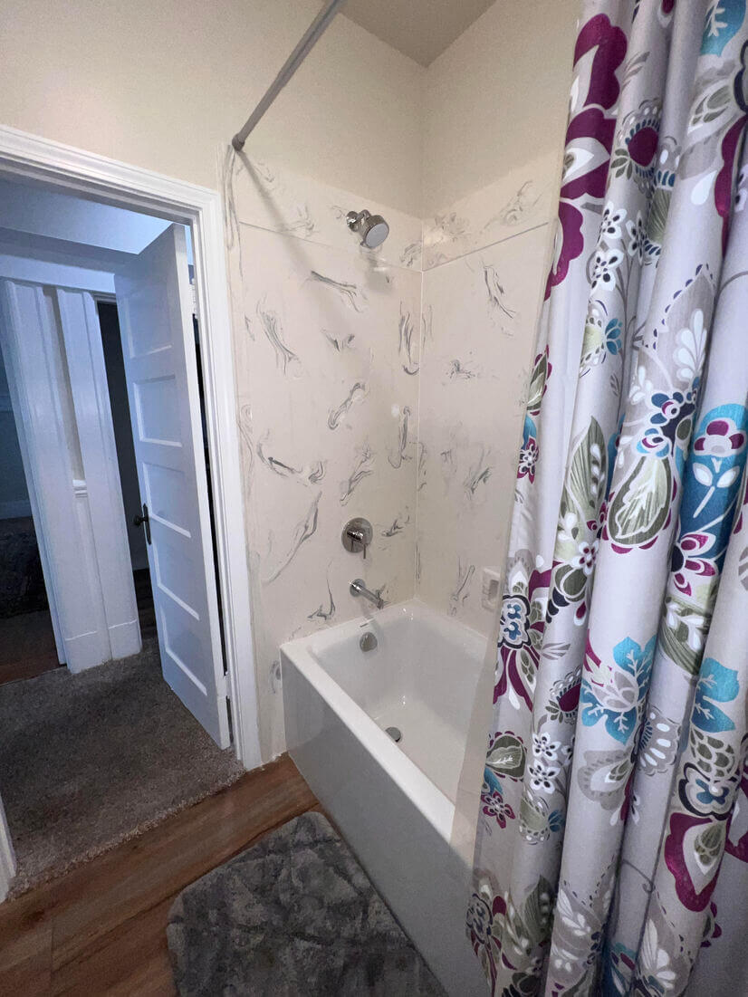 New Remodel 
Bath room with Shower and Tub