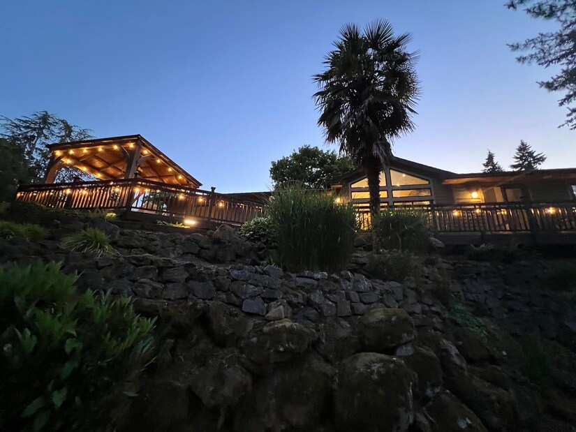 View from private boat dock