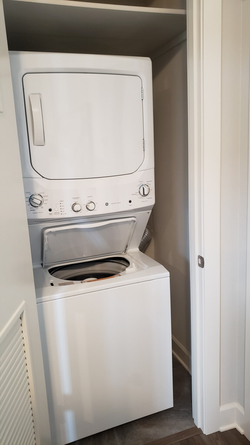 Washer Dryer inside unit
