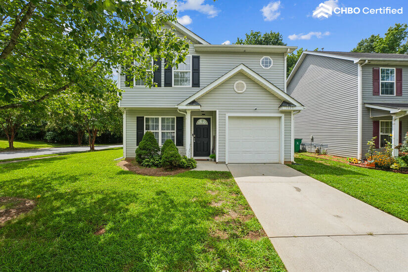 Front elevation of home.