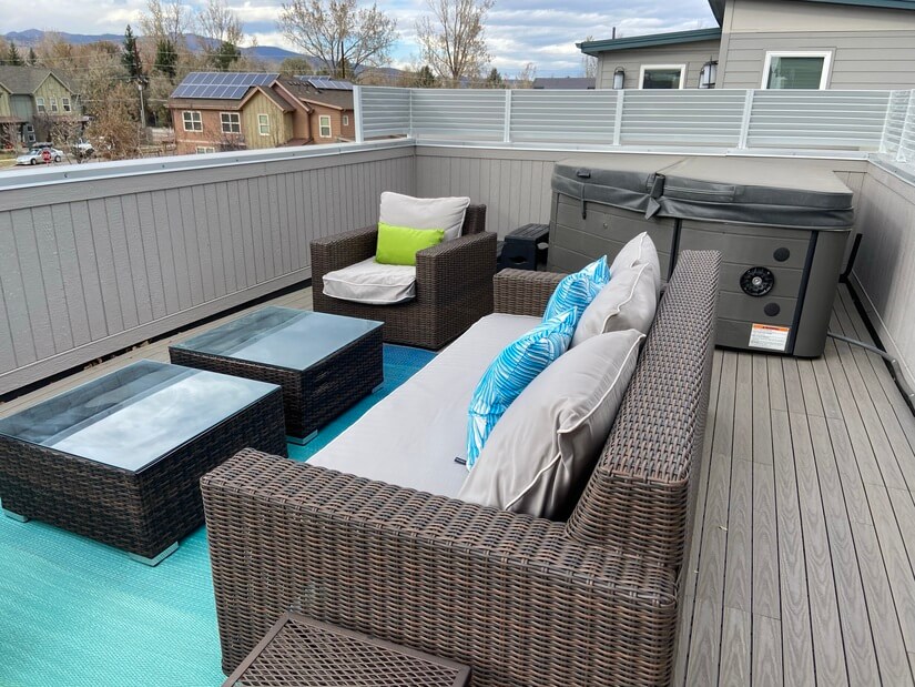 Rooftop with hotub
