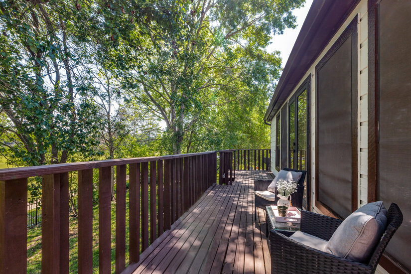 Balcony with great views of the golf course