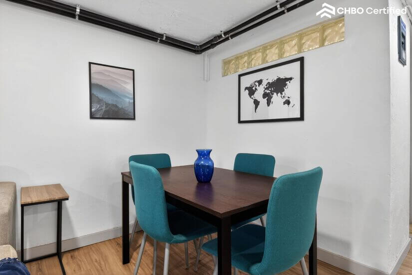 Dining room and work space