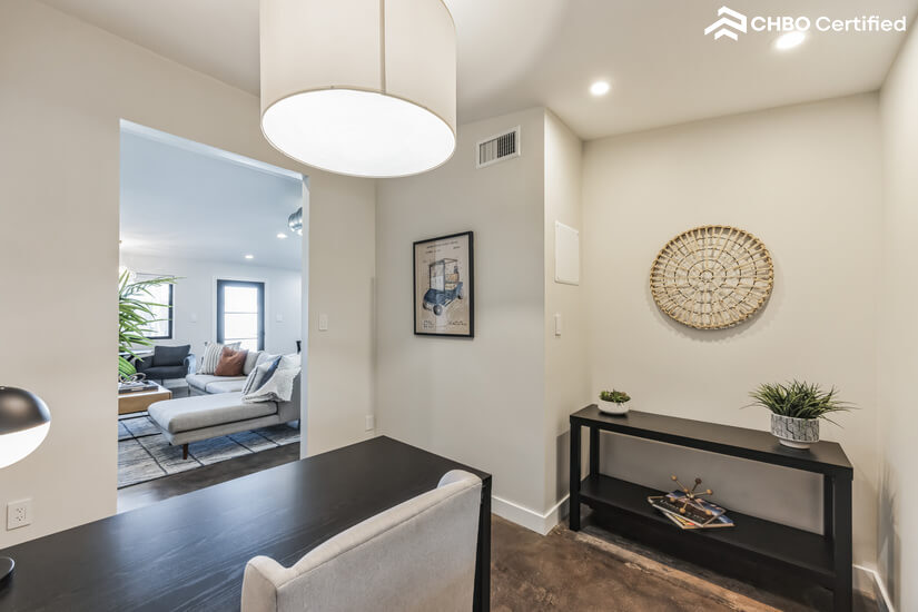 Living Room View from Office