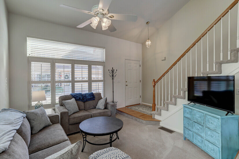 Entry way into living room