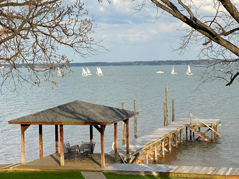 Beautiful views from the porch or dock.