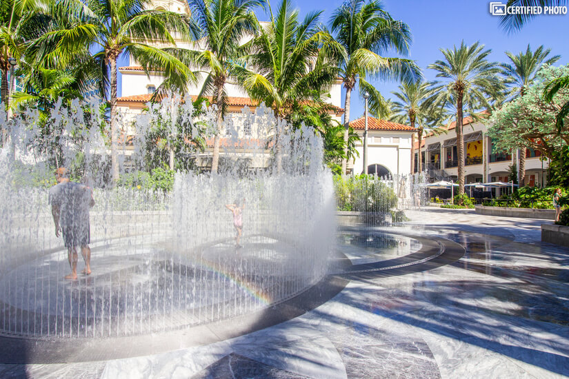 CityPlace fountain (live music on weekends)