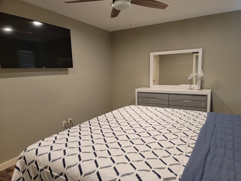 Master Bedroom with smart TV