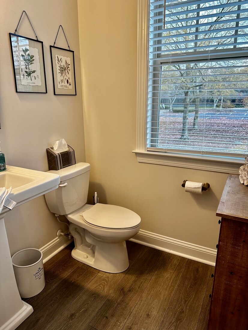 Main level half bath