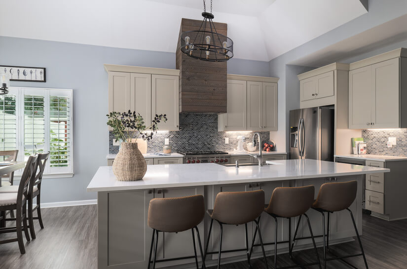 Plenty of seating at kitchen island