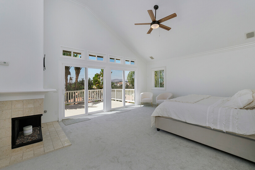 Master bedroom with views!