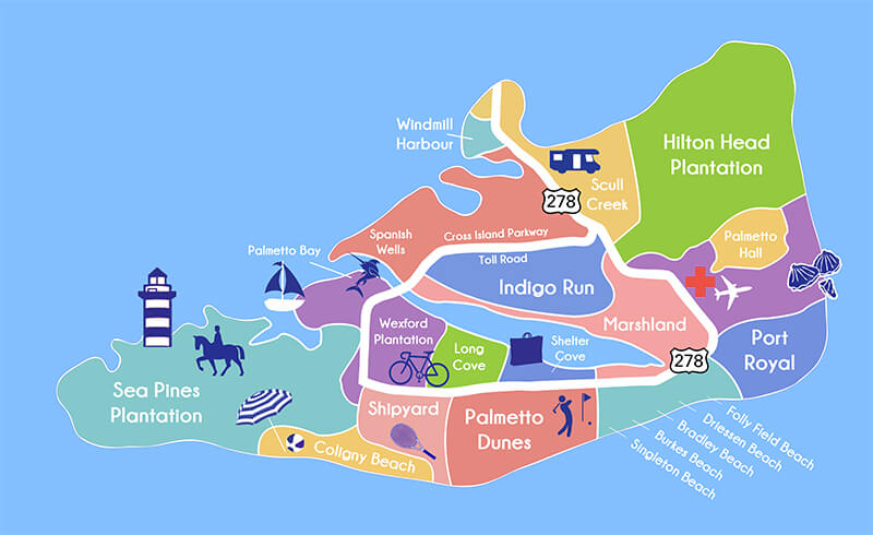 HHI Map - Property is located in the "bridge" -Spanish Wells