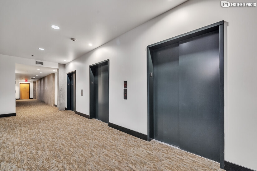 12th Floor Hallway w/ Elevators