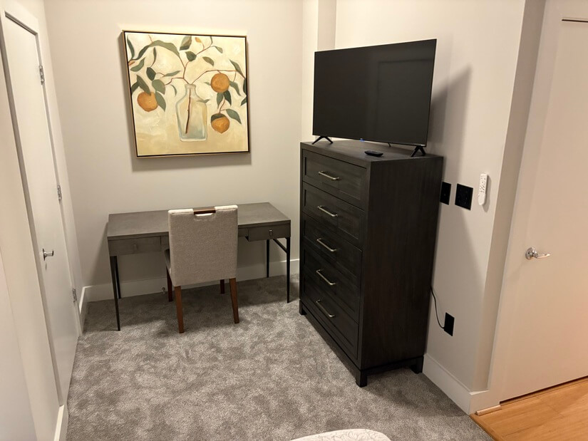 Bedroom #2 with flatscreen TV