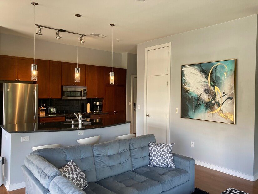 View of Living room and Kitchen