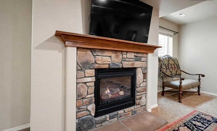 Fireplace Downstairs