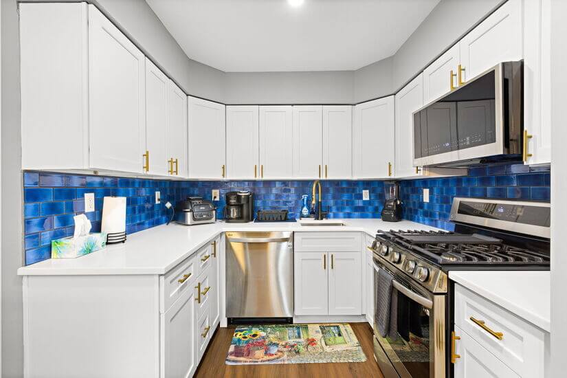 Unit 2- Blue Lux Gem- Kitchen-new stainless steel appliances