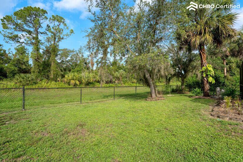 backs onto a seasonal drainage canal - private