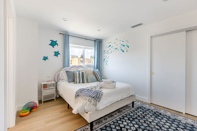 Bedroom 1 with private bath.